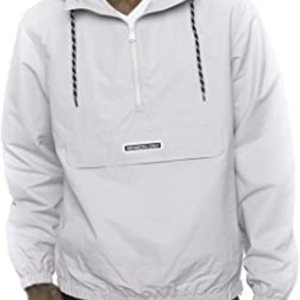 Members Only Solid Popover Hooded Windbreaker - image 2